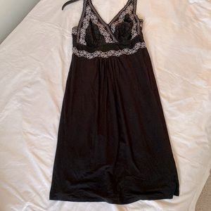 Soma, Cool Nights black chemise with lace,M